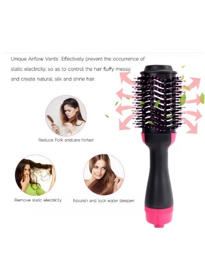 Cronier Professional 2 in 1  Hot Air Comb Hot Air Dryer Brush Styler & Volumizer Hair Straightener Curler Dry & Wet Use Hair Brush - Image 3